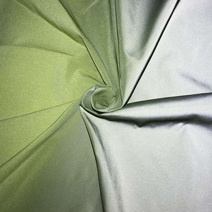 黃灰漸變色反光面料 顏色可定制