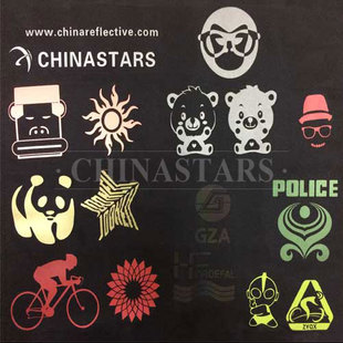 反光熱貼logo 可定制各類圖案