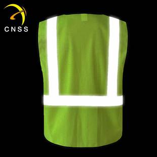 網(wǎng)布透氣反光背心施工交通安全熒光騎行馬甲