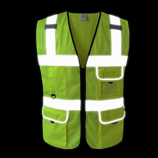 網(wǎng)布透氣反光背心施工交通安全熒光騎行馬甲