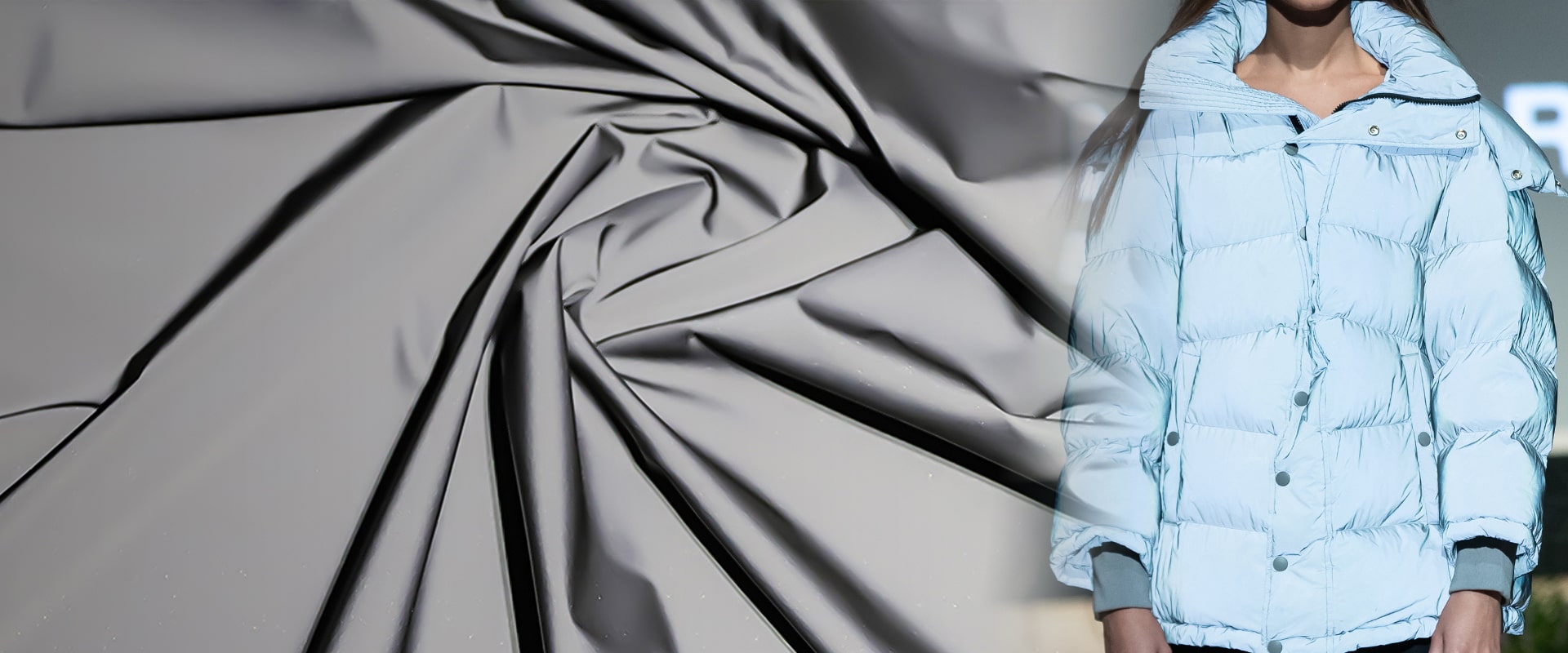 銀灰色反光面料