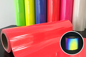 七彩彩色熱貼膜